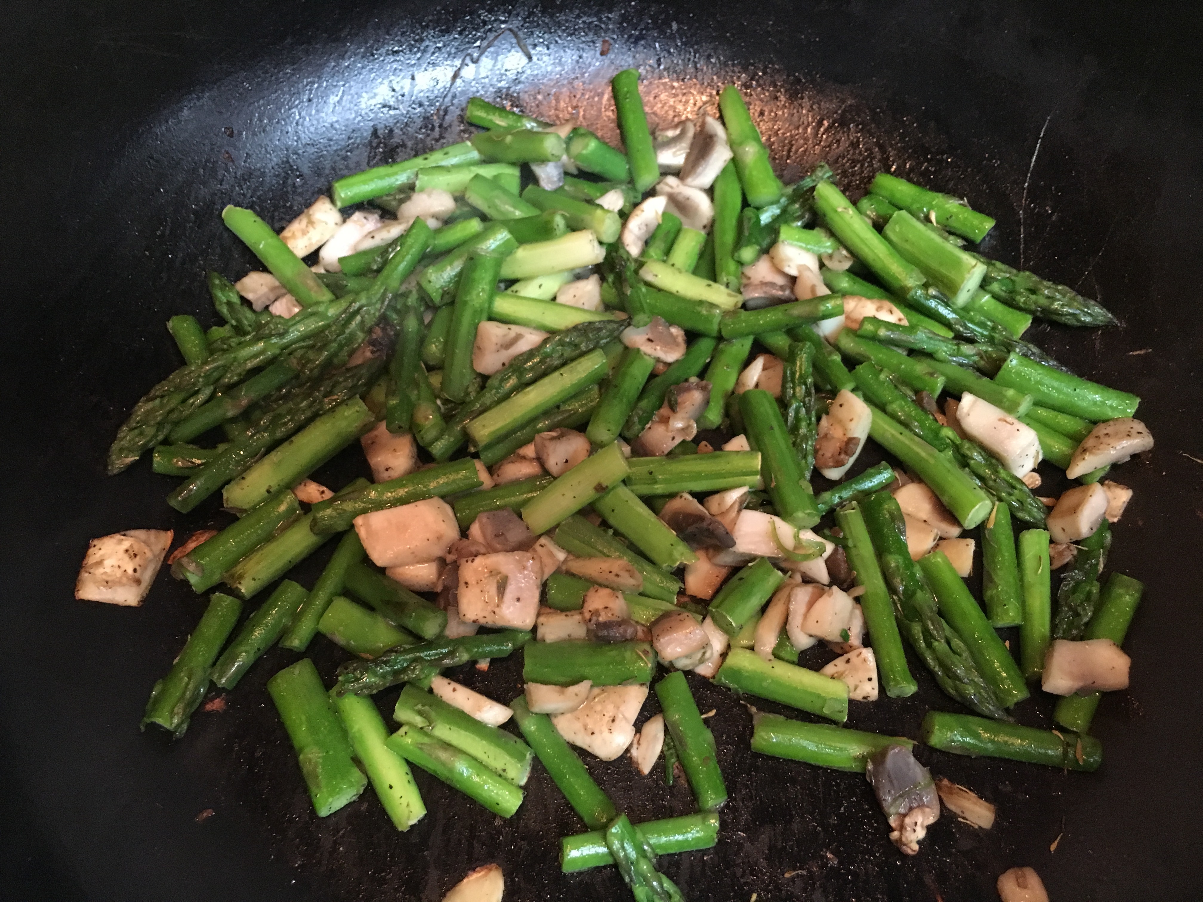 Asparagus and Mushrooms